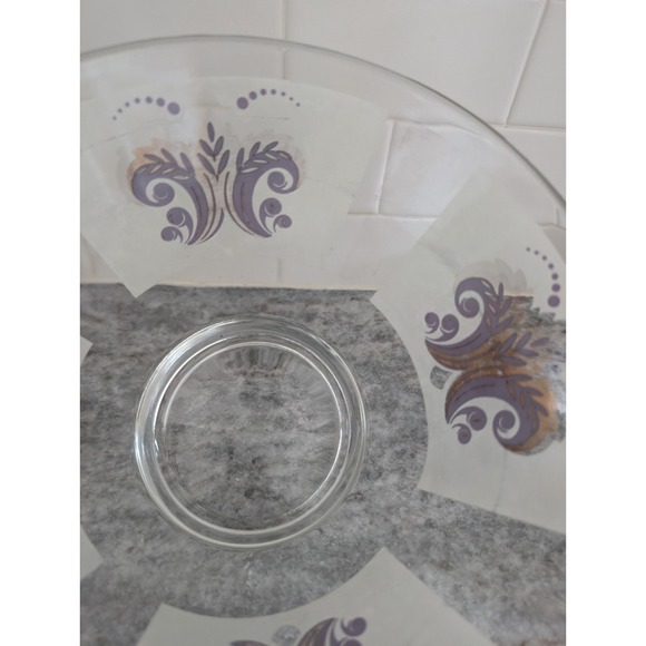 Vintage Libbey Salad Fruit Chip Punch Serving Bowl‎ with Fleur-de-Lis Design - Picture 2 of 9